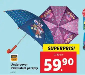 Lidl Undercover paw patrol paraply erbjuda