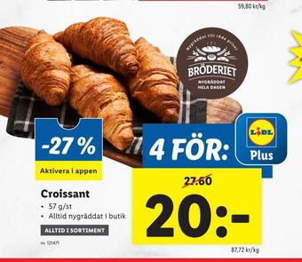 Lidl Croissant erbjuda