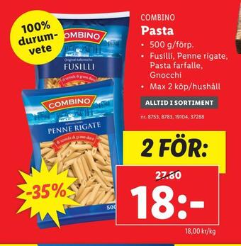 Lidl Pasta erbjuda