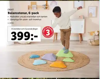 Lidl Balansstenar, 6-pack erbjuda