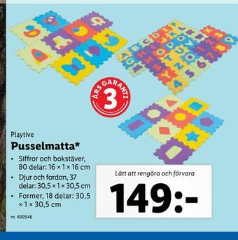 Lidl Pusselmatta erbjuda