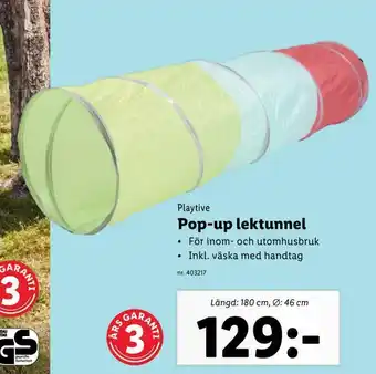Lidl Pop-up lektunnel erbjuda