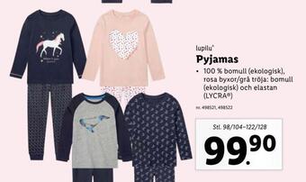 Lidl Pyjamas erbjuda