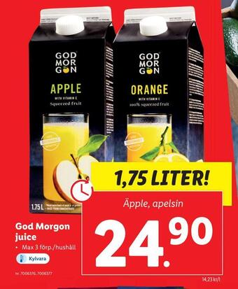 Lidl God morgon juice erbjuda