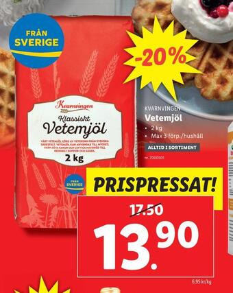 Lidl Vetemjöl erbjuda