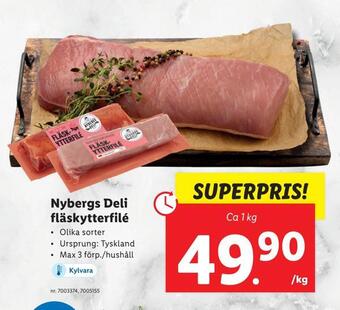 Lidl Nybergs deli fläskytterfilé erbjuda