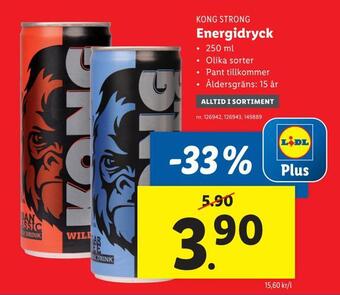 Lidl Energidryck erbjuda