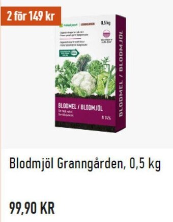 Blodmjöl Granngården, 0.5 kg