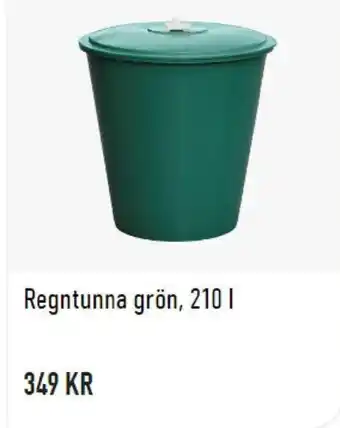 Granngården Regntunna Grön, 210 l erbjuda
