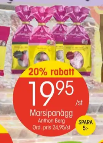 EKO Anthon berg marsipanägg erbjuda