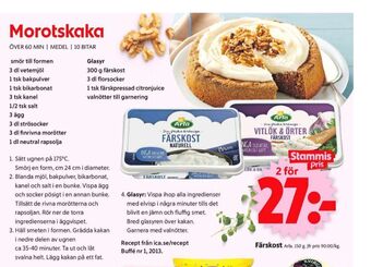 ICA Supermarket Arla färskost erbjuda