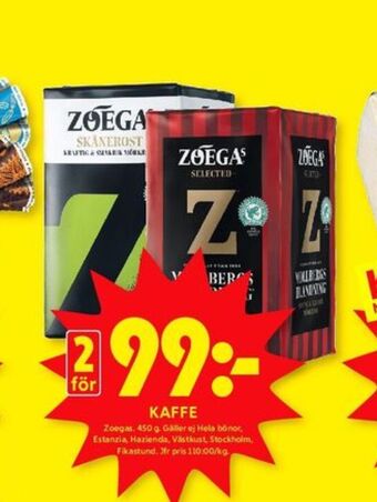 ICA Kvantum Skånerost kaffe malet erbjuda
