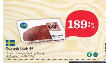 Hemköp Garant lövbiff erbjuda