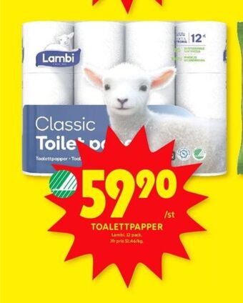 ICA Kvantum Classic toalettpapper erbjuda