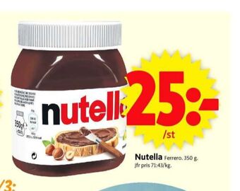 Nutella chokladpålägg