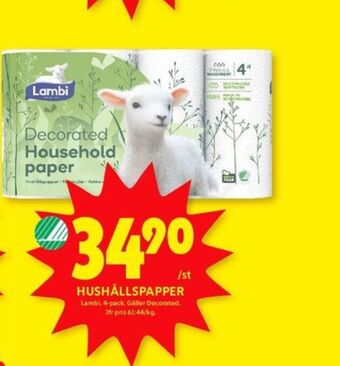 ICA Kvantum Decorated hushållspapper erbjuda