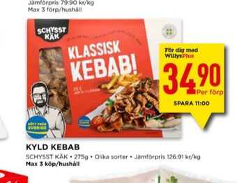 Willys Schysst käk kebab erbjuda