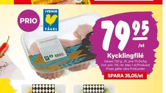 City Gross Kycklingfilé erbjuda