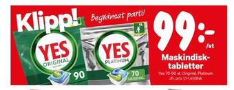 City Gross Maskindisktabletter erbjuda