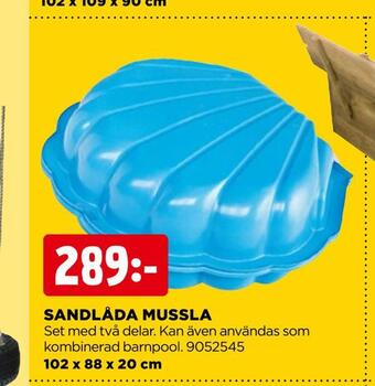 Jem&Fix Sandlåda mussla erbjuda