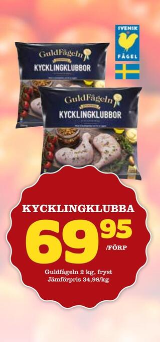 Bonum Matmarknad Kycklingklubba erbjuda