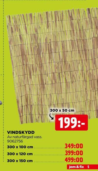 Jem&Fix Vindskydd erbjuda