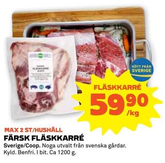 Färsk fläskkarré