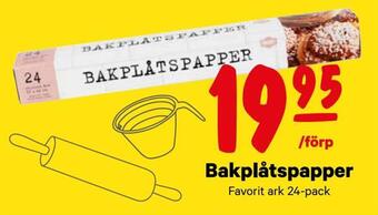 City Gross Bakplåtspapper erbjuda