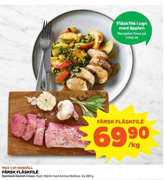Coop Daglivs Färsk fläskfilé erbjuda