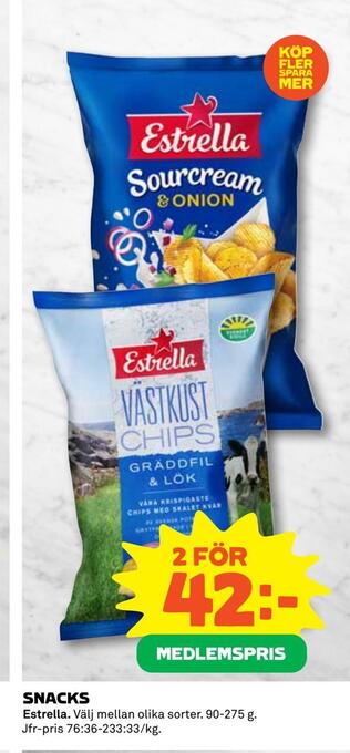 Coop Daglivs Snacks erbjuda