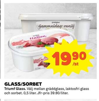 Coop Daglivs Glass/sorbet erbjuda