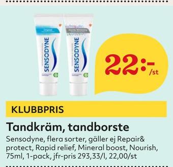 Hemköp Tandkräm, tandborste erbjuda