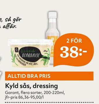 Hemköp Kyld sås, dressing erbjuda