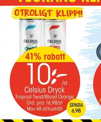 EKO Celsius dryck erbjuda