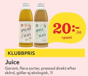 Hemköp Juice erbjuda