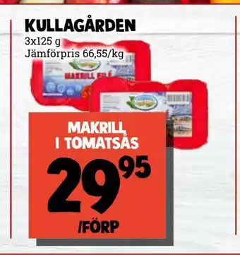 MatArket Kullagården makrill i tomatsås erbjuda