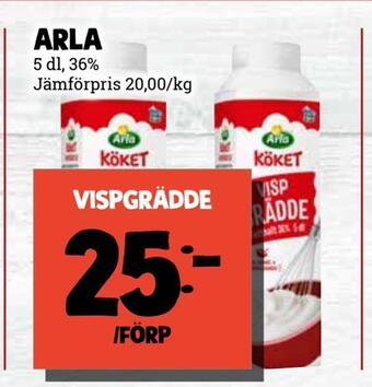 MatArket Vispgrädde erbjuda