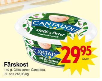 Matöppet Färskost erbjuda