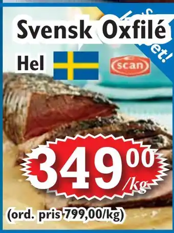 T-jarlen Svensk oxfilé erbjuda