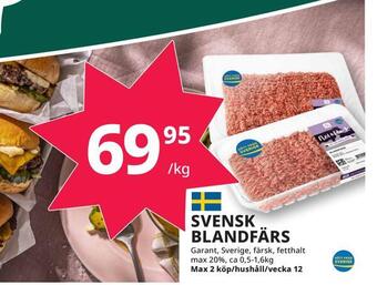 Tempo Svensk blandfärs erbjuda