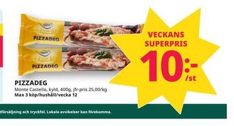 Tempo Pizzadeg erbjuda