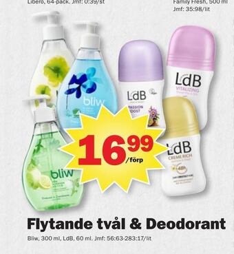 Pekås Flytande tvål & deodorant erbjuda