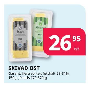 Tempo Skivad ost erbjuda