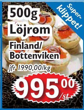 T-jarlen 500g löjrom erbjuda