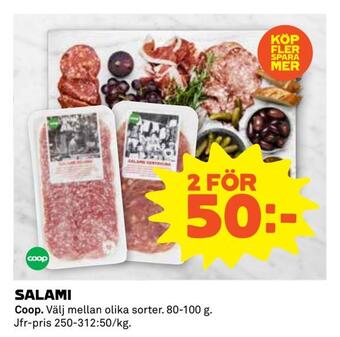 Coop Extra Salami erbjuda