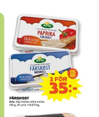 Stora Coop Färskost erbjuda
