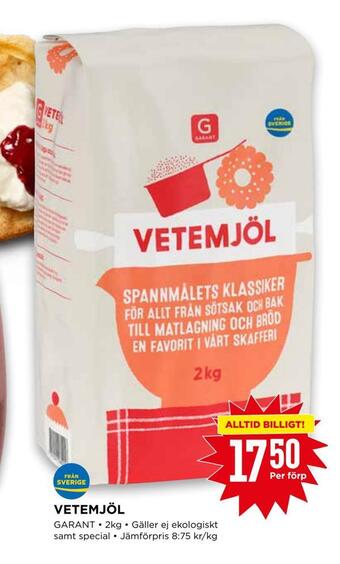 Willys Vetemjöl erbjuda