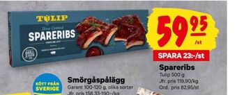 City Gross Tulip spareribs erbjuda