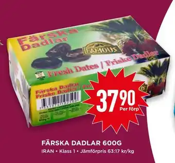 Willys Färska dadlar 600g erbjuda