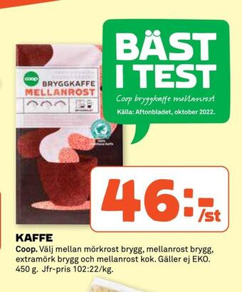 Stora Coop Kaffe erbjuda